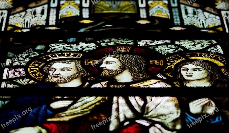 Jesus Christ Stained Glass Window