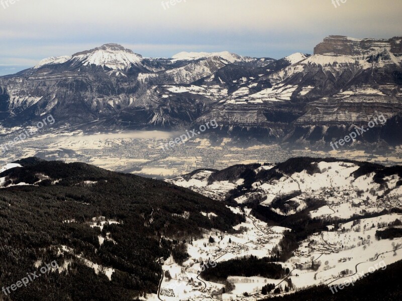 Sky Mountains Air Landscape Switzerland