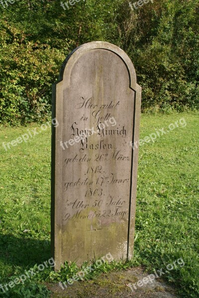 Tombstone Cemetery Stone Art Steinmetz Grave