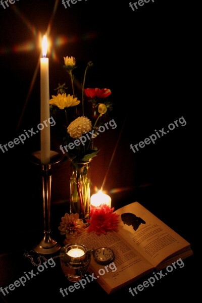 Candlelight Goethe Book Read Mood