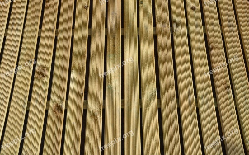 Wood Slats Wood Blades Wood Soil Terrace