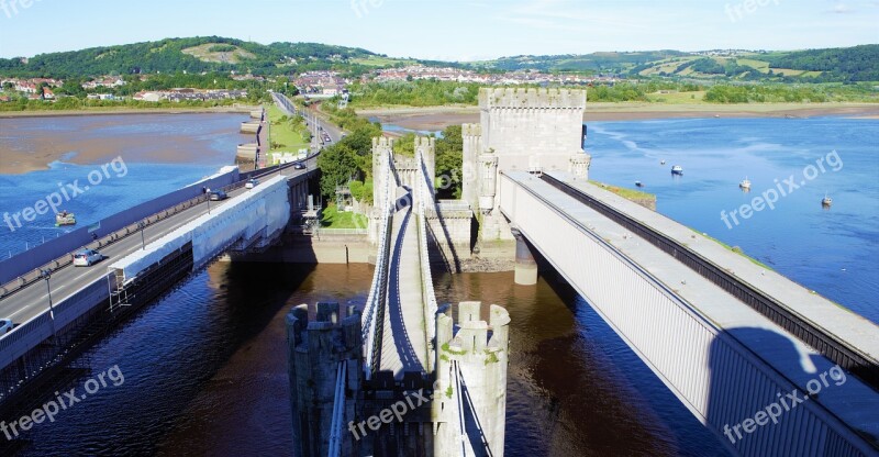 Conwy Castle Bridge Wales Castle Free Photos