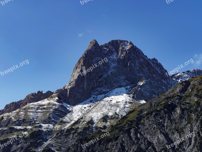 Summit Mountain Massif Roc Snowy