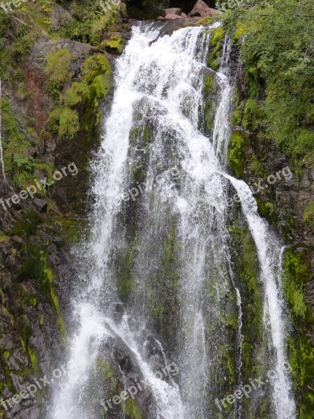 Salt Deth Pish Val D'aran Waterfall High Mountain Natural Space