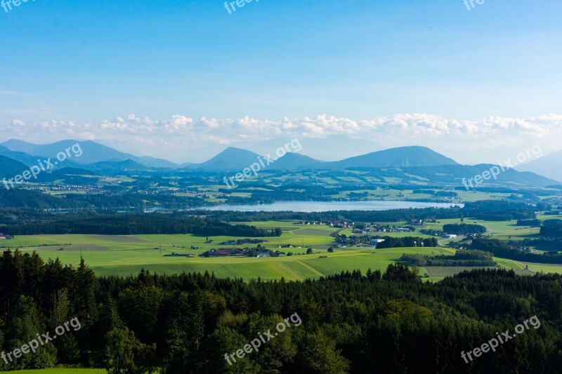 Tannberg Wallersee Salzburg Lake Austria