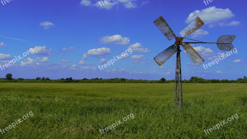 Pinwheel Lower Saxony Wing Flat Land Old