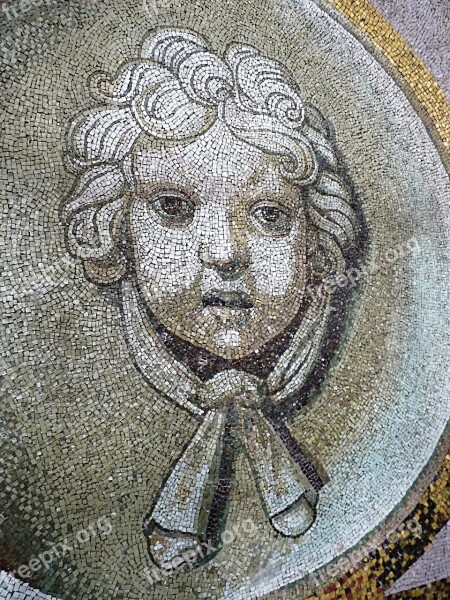 Mosaic Art Head Portrait Wall