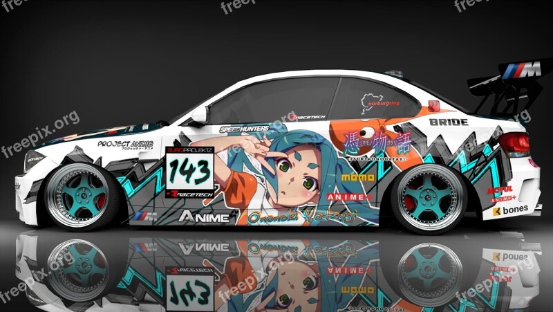 Car Anime Modification Bmw Free Photos