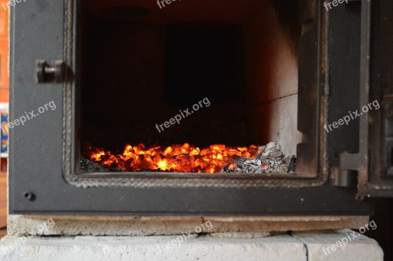 Oven Embers Hot Heat Coal