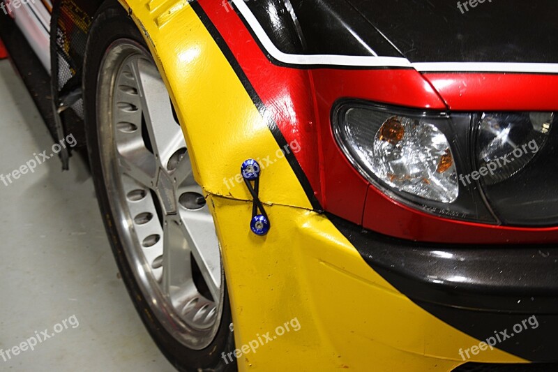 Sports Car Headlights Garage Racing Race Car