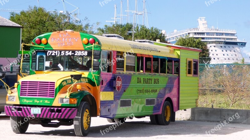 Caribbean Philipsburg St Maarten Buss Auto