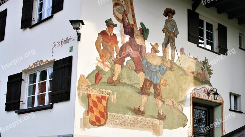 House Frescoes Bavaria The Tradition Of Colorful