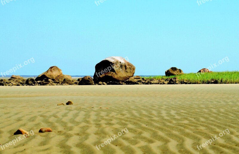 Sand Wind Ripples Beach Summer