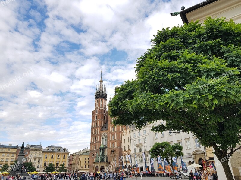 Church Kraków St Mary's Church Monument Tower