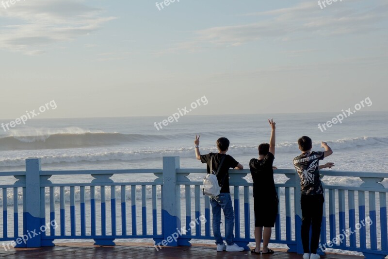 Happy Emotion People Bench Fun