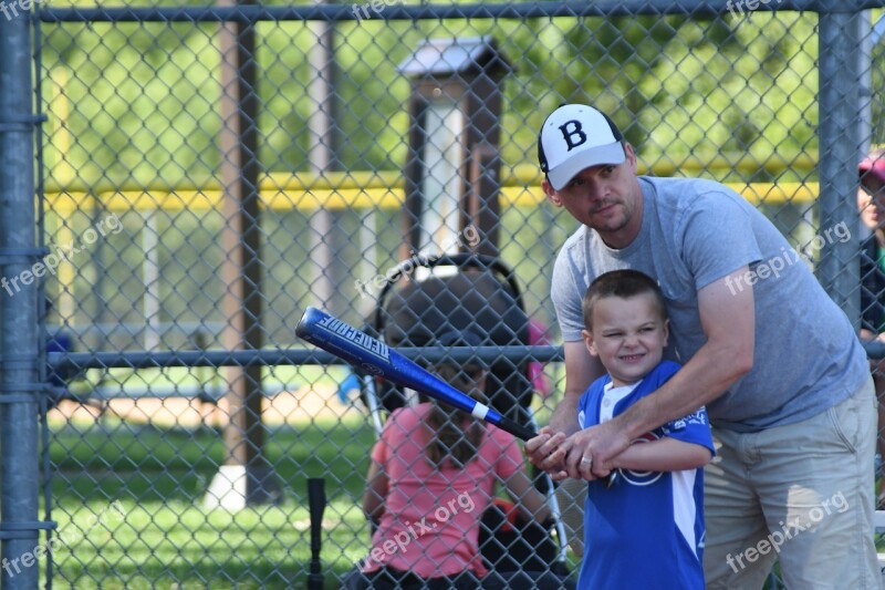 Father Baseball Summer Free Photos