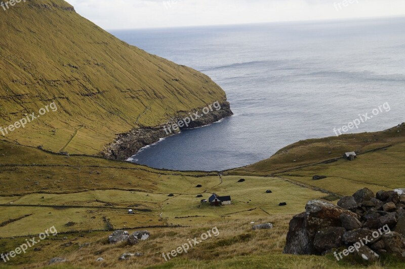 Faroe Islands Nature Atlantic Remote Wilderness Landscape