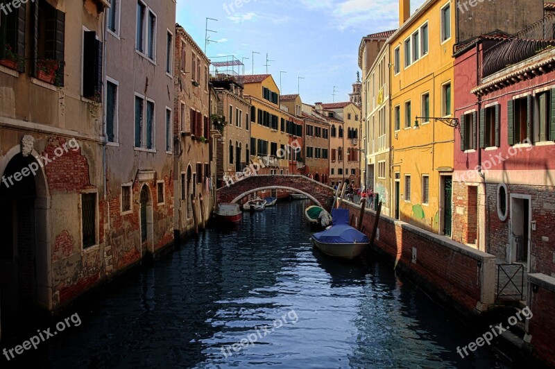 Venice Canal Italy Travel Venezia