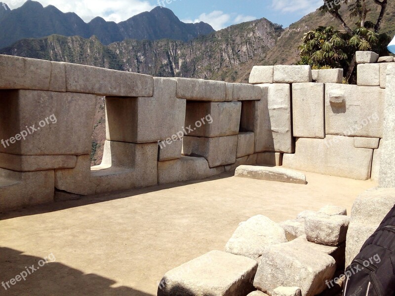 Peru Inca Machu Picchu Mountain Archeology