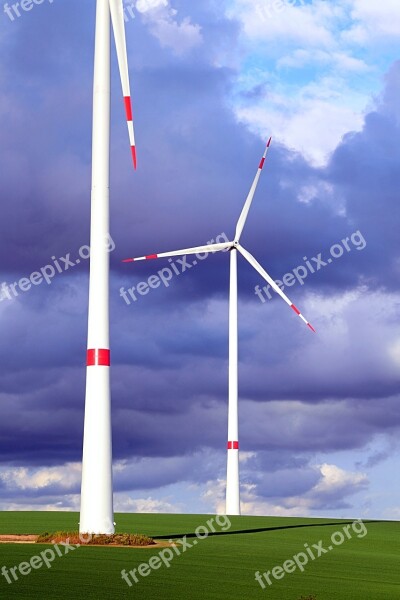 Wind Power Eco Electricity Pinwheel Electricity Production Wind Turbine