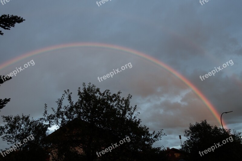 Rainbow Atmospheric Optical Phenomena Bow Shaped Strip Lighting Radial Farbverlauf Spectrum