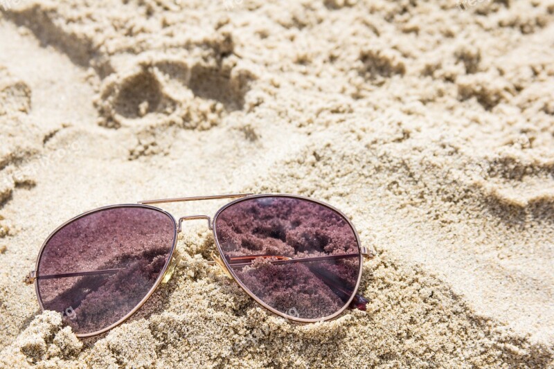 Beach Sun Glasses Sand Summer Aviators