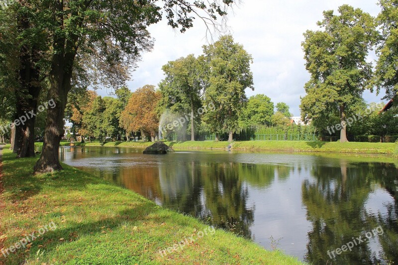 Landscape Nature Pond Tree View