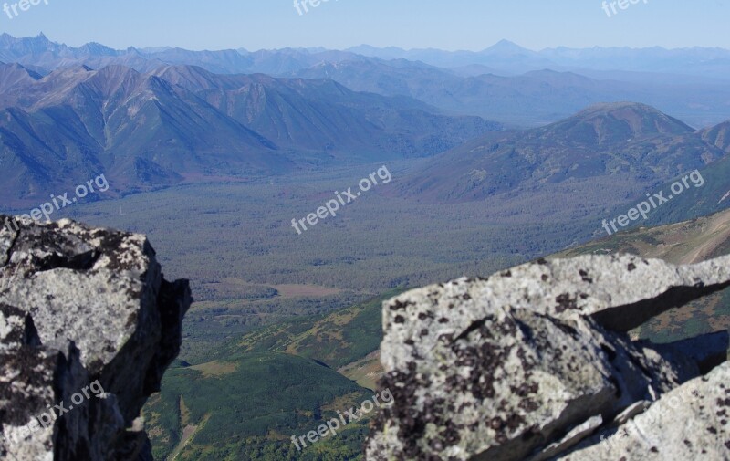 Mountains Rocks Stones Lava Lake