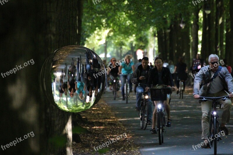 Münster City City ​​münster Promenade Cyclists