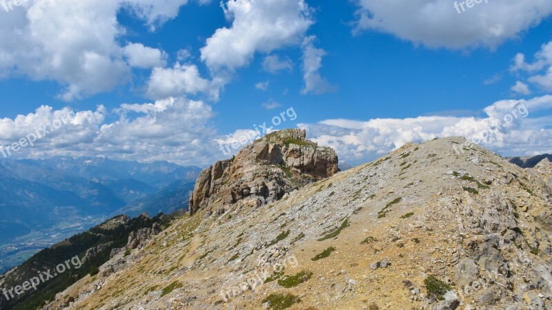 Summit Crown Crete Mountain Landscape