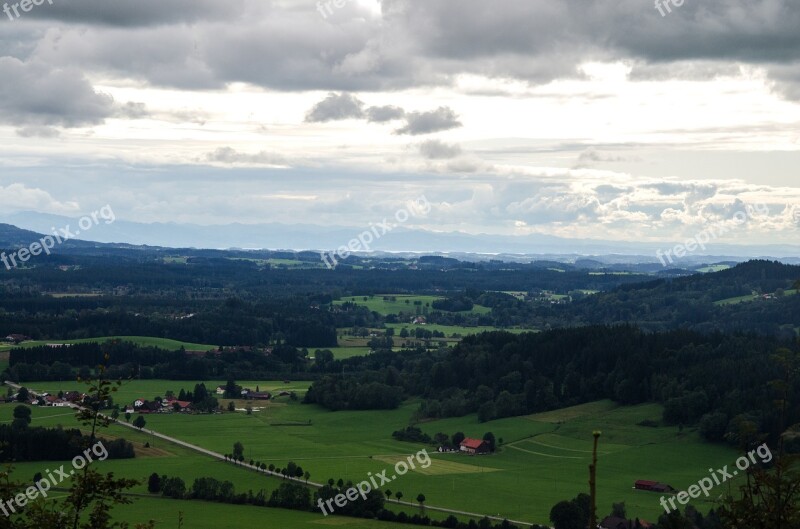 Tube Village Hiking Isny Panorama Lake Constance