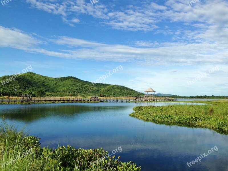 Lagoon Water Sky Bridge Walk Way