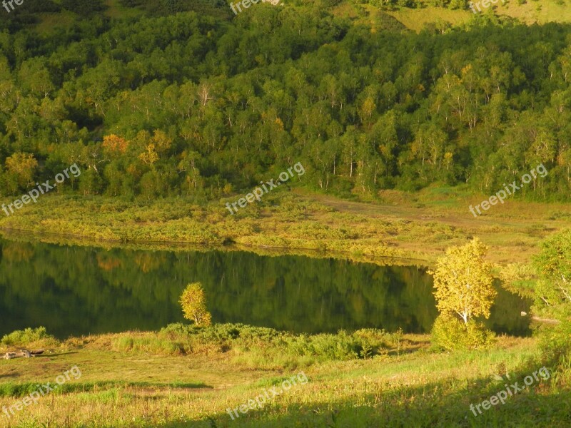 Mountains Lake Forest Autumn Fall Colors