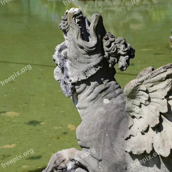 Fountain Gargoyle Figure Water Feature Water Dispenser