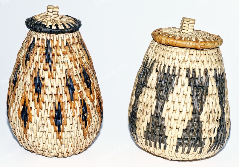 Calabash Container Woven Box Deco