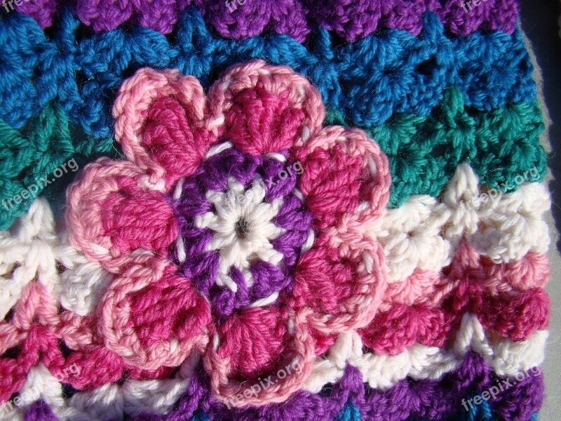 Crochet Craft Flower Handmade Hobby