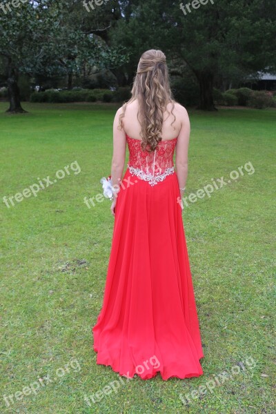 Dress Prom Girl Fashion Gown