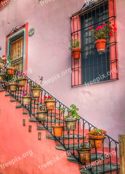 Mexico Guanajuato City Colorful Historic