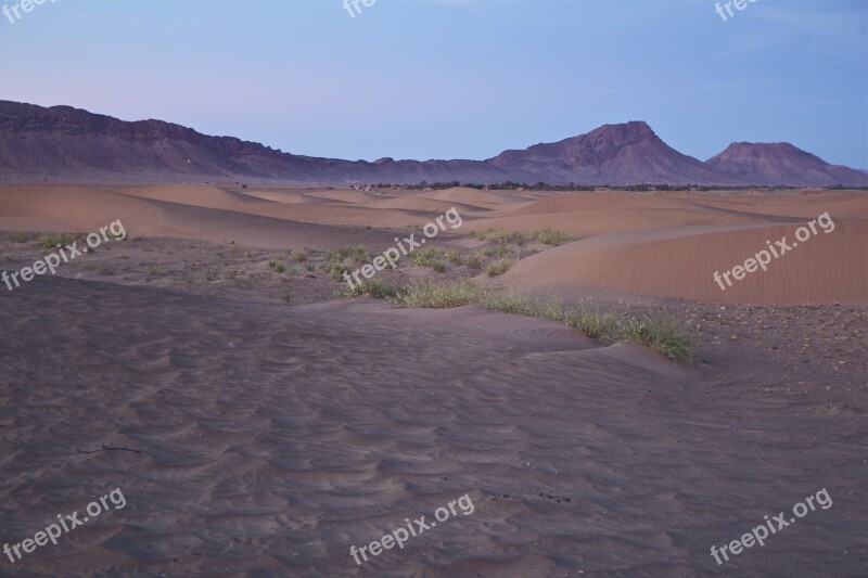 Morocco Desert Nature Landscape Sand