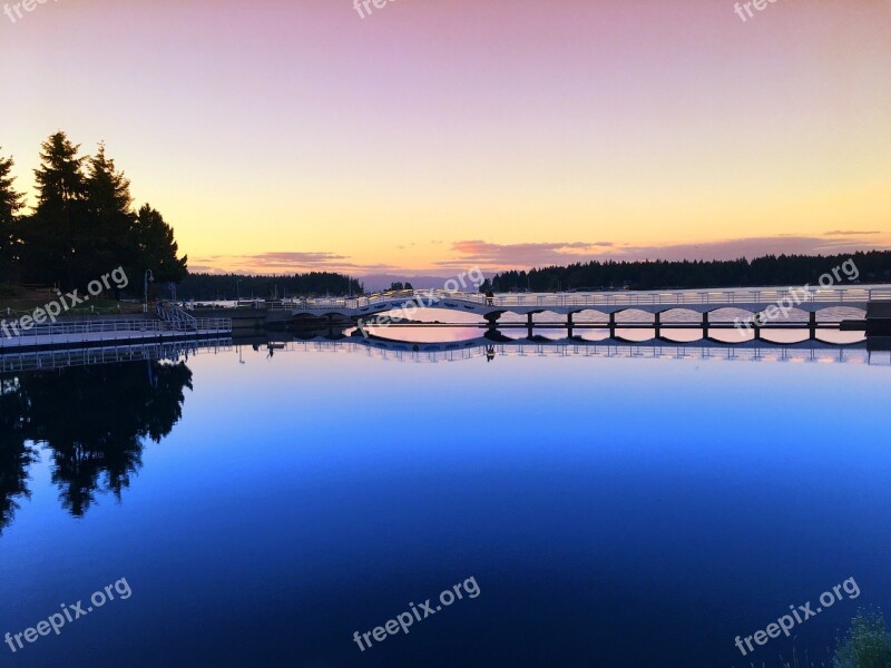 Nanaimo Ocean Sunset Trees Park