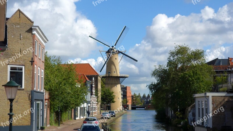 Schiedam Mill Grain Mill Wind Mill Mill Blades