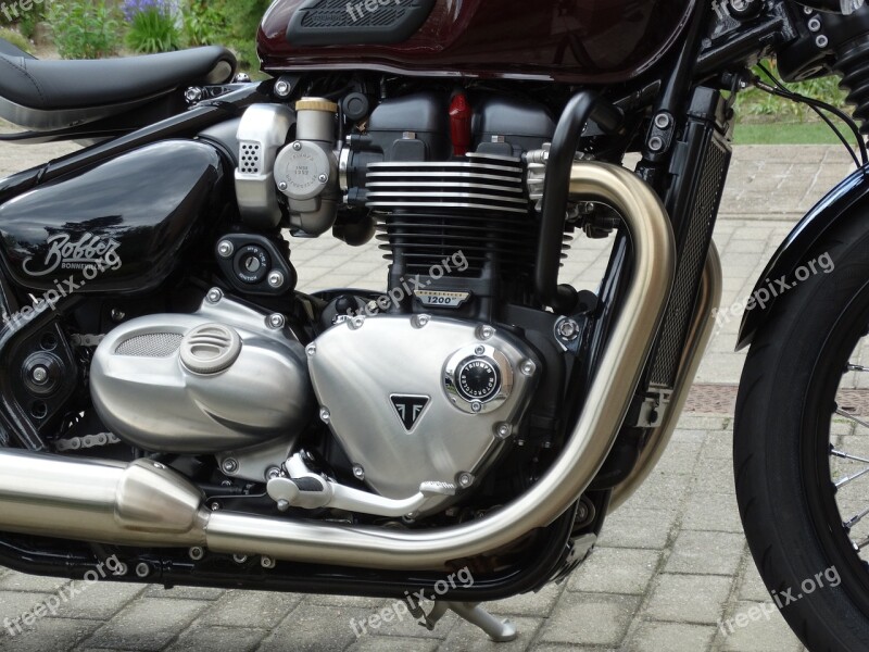 Triumph Engine 1200cc Bobber Free Photos