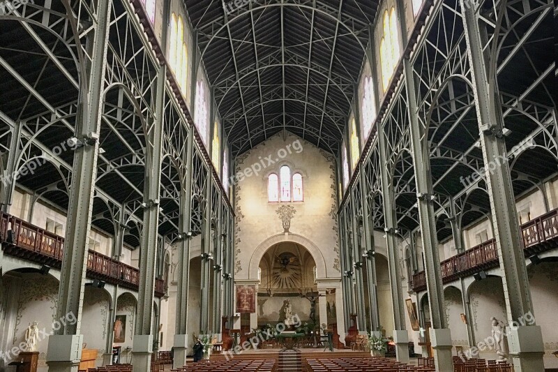 Church Steel Paris Notre-dame-du-travail 14