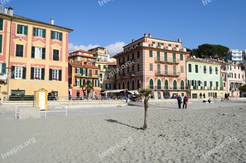 Beach Palaces Liguria Free Photos