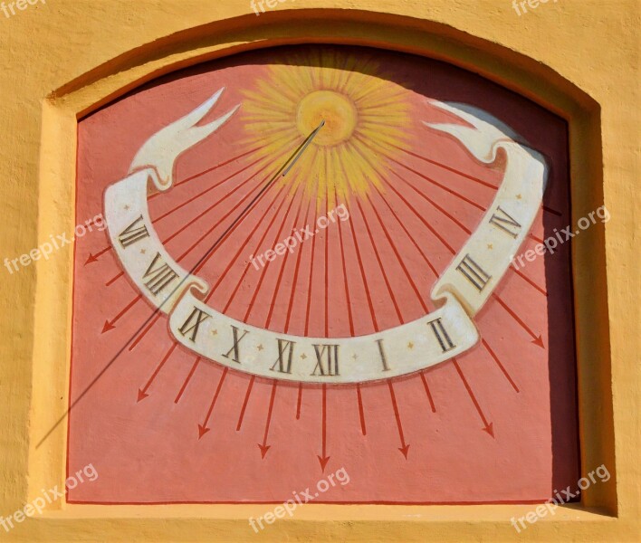 Sundial Clock Time Indicating Time Pointer