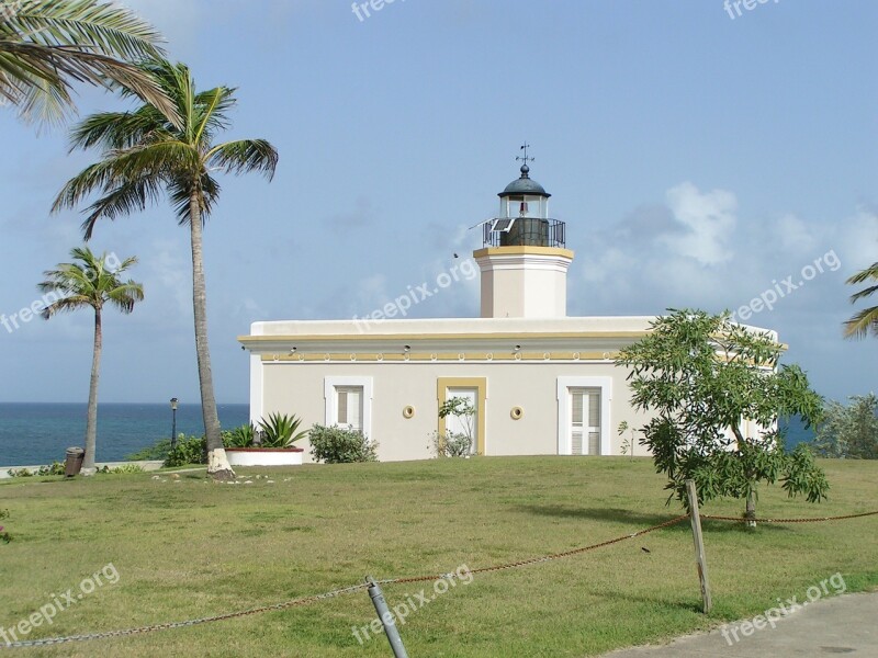 Lighthouse Vieques Caribbean Puerto Rico