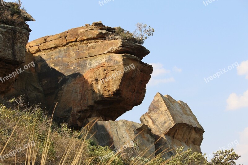 Travel Clarens Sa Mountain Rocks Hiking