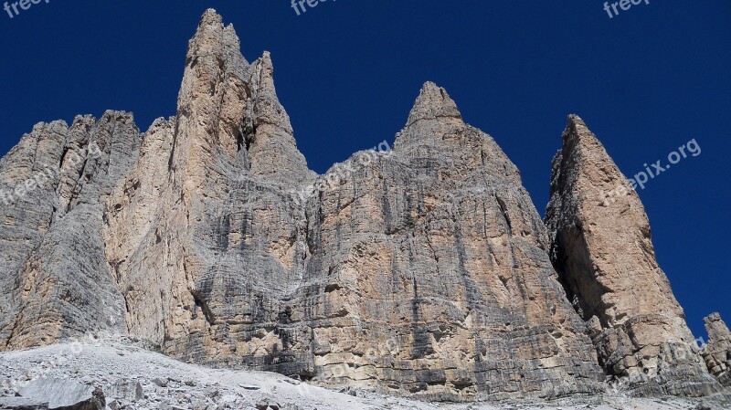 Dolomites Three Peaks Mountain Lavaredo Mountaineering