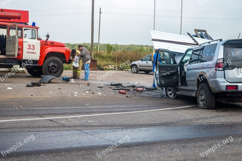 Accident Russia Road Machinery Crash