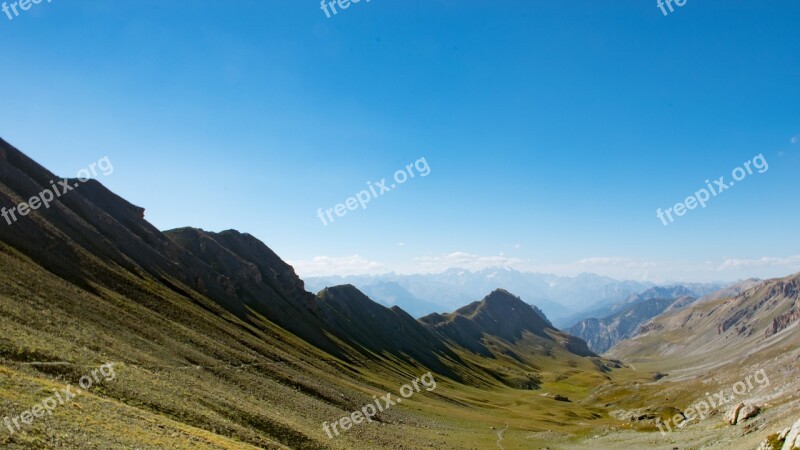 Mountain Landscape Sky Panorama Nature